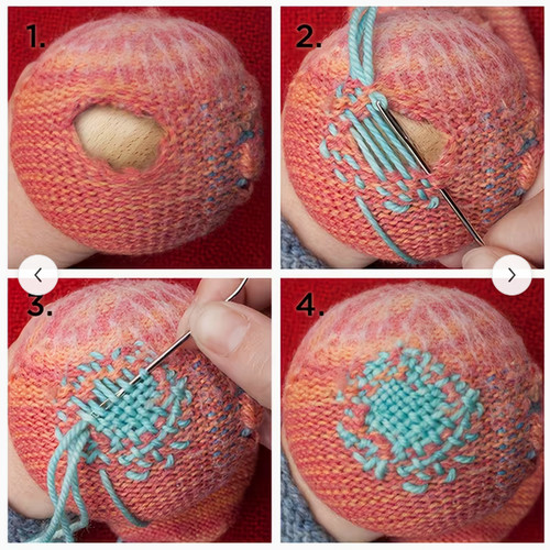 Wooden darning egg for - darning,