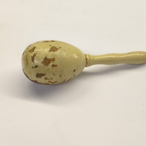 Wooden darning egg with - wooden, handle