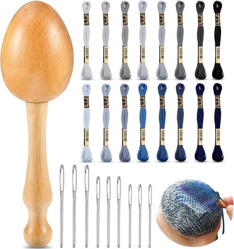 Darning egg for socks wooden - socks,